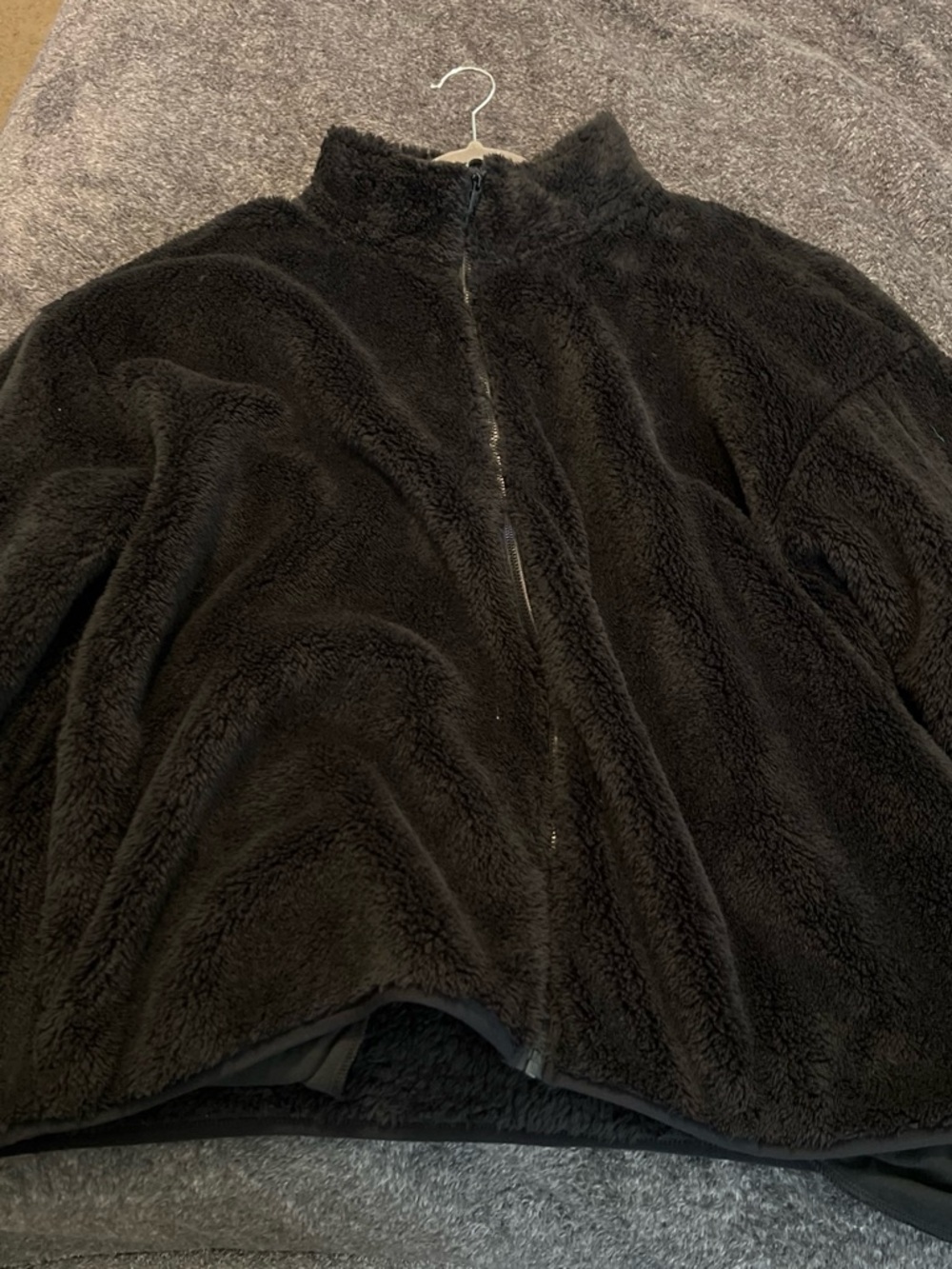 NWOT Women's Black Cozy Fleece Zip-Up Jacket pink by Victoria’s Secret